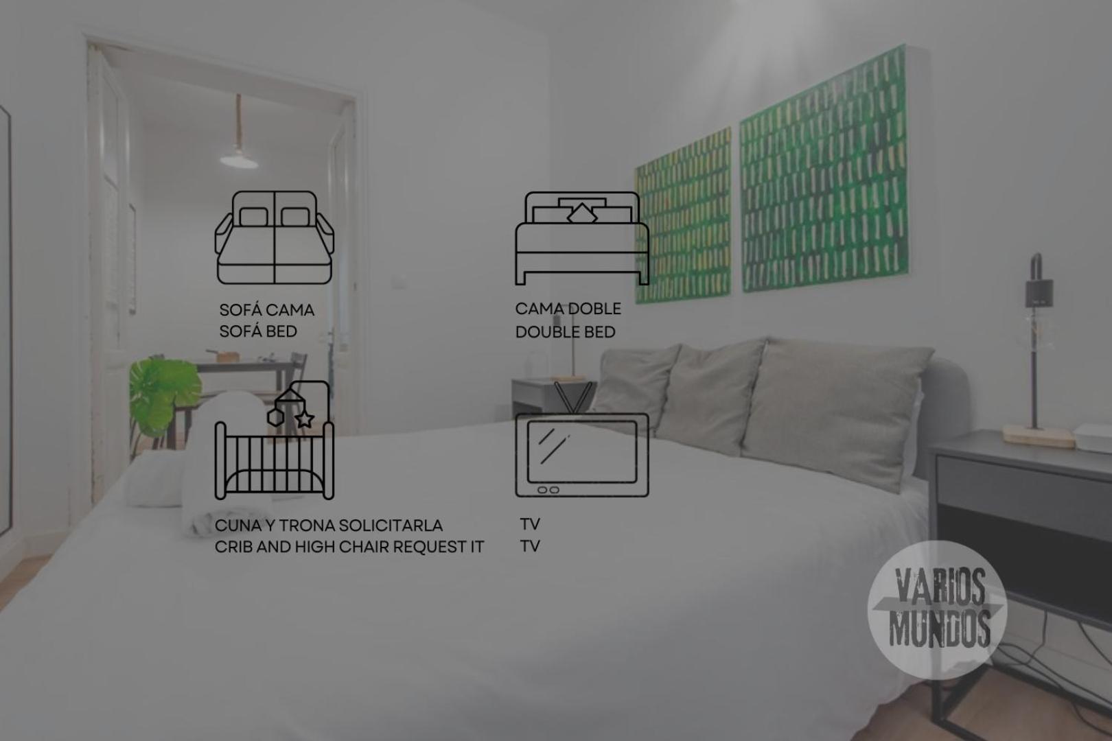 C-Cabeza Cool Apt Para 7 Al Lado De Tirso De Molina E1 Madrid Exteriör bild