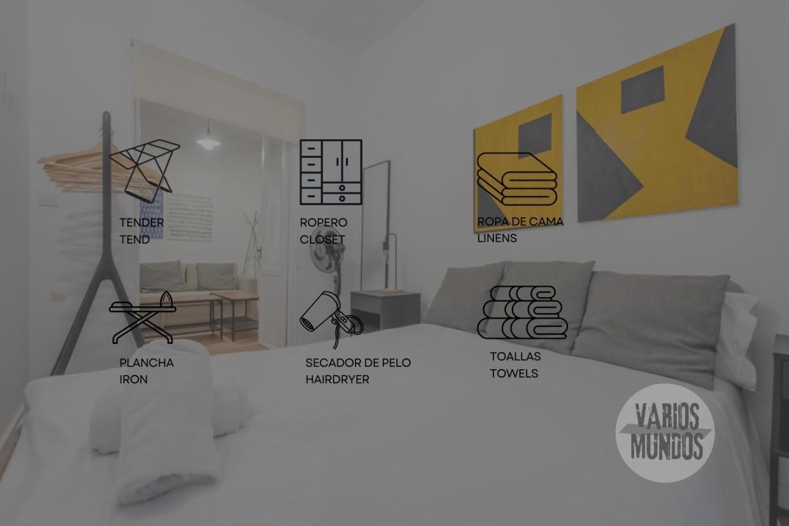 C-Cabeza Cool Apt Para 7 Al Lado De Tirso De Molina E1 Madrid Exteriör bild